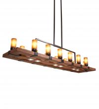 Meyda Blue 220740 - 72&#34; Long Grand Terrace 14 Light Oblong Chandelier