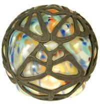 Meyda Blue 22118 - 4.75&#34;H Castle Butterfly Orb Shade