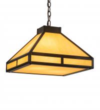 Meyda Blue 223112 - 18" Square Whitewing Prime Pendant