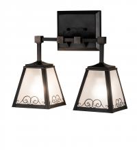 Meyda Blue 225698 - 16&#34; Wide Putrelo 2 Light Wall Sconce