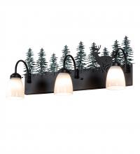Meyda Blue 226178 - 27&#34; Wide Deer 3 Light Vanity Light