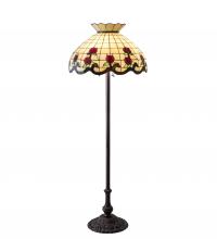Meyda Blue 228098 - 62&#34; High Roseborder Floor Lamp