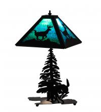 Meyda Blue 228148 - 21" High Lone Deer Table Lamp