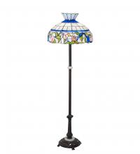 Meyda Blue 228512 - 62&#34; High Rose Vine Floor Lamp