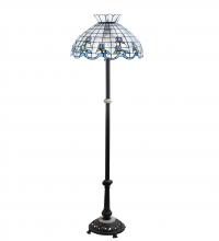 Meyda Blue 228513 - 62&#34; High Roseborder Floor Lamp