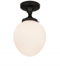 Meyda Blue 228674 - 8&#34; Wide Huevo Flushmount