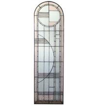 Meyda Blue 22869 - 15&#34;W X 54&#34;H Arc Deco Right Sided Stained Glass Window