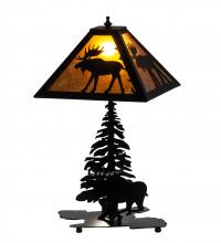 Meyda Blue 228788 - 21&#34; High Lone Moose Table Lamp