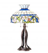 Meyda Blue 228803 - 31&#34; High Rose Vine Table Lamp