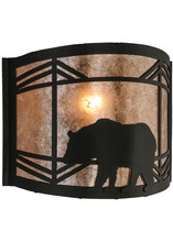 Meyda Blue 22937 - 11.5&#34;W Lone Bear Wall Sconce