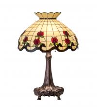Meyda Blue 230474 - 33&#34; High Roseborder Table Lamp