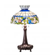 Meyda Blue 230475 - 33&#34; High Rose Vine Table Lamp