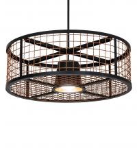 Meyda Blue 230966 - 30&#34; Wide Paloma Golpe Pendant