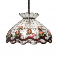 Meyda Blue 232771 - 20&#34; Wide Roseborder Pendant