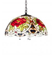 Meyda Blue 232774 - 20&#34; Wide Renaissance Rose Pendant