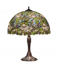 Meyda Blue 232797 - 26&#34; High Trillium & Violet Table Lamp