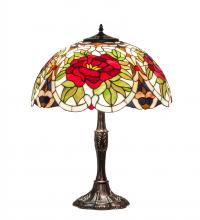 Meyda Blue 232798 - 26&#34; High Renaissance Rose Table Lamp
