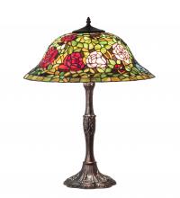 Meyda Blue 232799 - 26" High Tiffany Rosebush Table Lamp