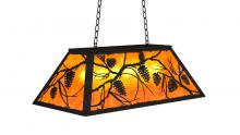 Meyda Blue 234359 - 33" Long Whispering Pines Oblong Pendant