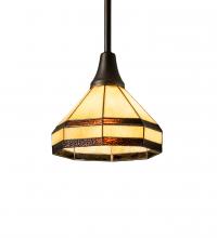 Meyda Blue 236479 - 8&#34; Wide Topridge Mini Pendant