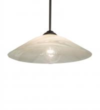 Meyda Blue 236756 - 20&#34; Wide Metro Blanco Swirl Pendant