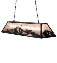 Meyda Blue 236966 - 61&#34; Long Mountain Range Oblong Pendant