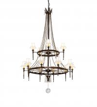 Meyda Blue 236985 - 48&#34; Wide Amaury 15 Light Two Tier Chandelier