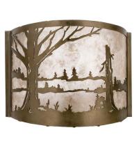 Meyda Blue 23886 - 12&#34;W Quiet Pond Wall Sconce