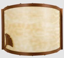 Meyda Blue 23898 - 12&#34;W Ginkgo Wall Sconce