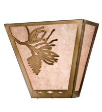 Meyda Blue 23905 - 13"W Balsam Pine Wall Sconce