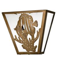 Meyda Blue 23909 - 13&#34;W Tropical Fish Wall Sconce