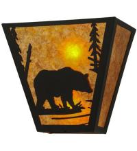 Meyda Blue 23939 - 13&#34; Wide Bear Creek Wall Sconce