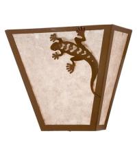 Meyda Blue 23947 - 13&#34;W Gecko Wall Sconce