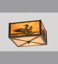 Meyda Blue 23988 - 10&#34;Sq Loon Flushmount