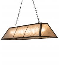 Meyda Blue 240397 - 60&#34; Long Tri-Panel Oblong Pendant
