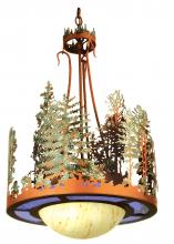 Meyda Blue 241414 - 18&#34; Wide Pine Lake Cedar Inverted Pendant