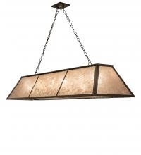 Meyda Blue 243050 - 70&#34; Long Tri-Panel Oblong Pendant