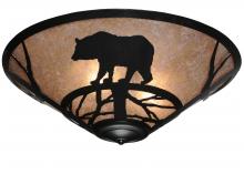 Meyda Blue 243087 - 22&#34; Wide Bear on the Loose Flushmount