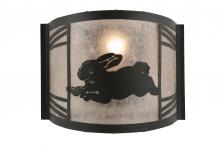 Meyda Blue 243216 - 12&#34; Wide Rabbit on the Loose Left Wall Sconce
