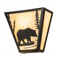 Meyda Blue 243391 - 13&#34; Wide Bear Creek Right Wall Sconce