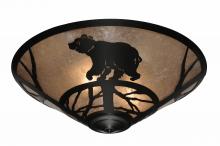 Meyda Blue 243441 - 22&#34; Wide Happy Bear on the Loose Flushmount