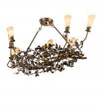 Meyda Blue 243530 - 46&#34; Long Vinca Vine 7 Light Chandelier