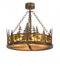 Meyda Blue 244121 - 23&#34; Wide Tall Pines Inverted Pendant