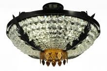 Meyda Blue 245004 - 24&#34; Wide Chrisanne Crystal Flushmount