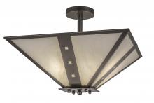 Meyda Blue 245112 - 24&#34; Square Zandra Semi-Flushmount