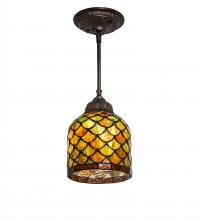Meyda Blue 245421 - 6&#34; Wide Acorn Mini Pendant