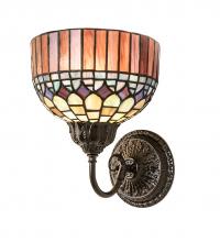 Meyda Blue 245445 - 8&#34; Wide Tiffany Candice Wall Sconce
