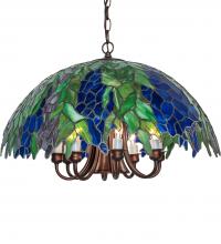 Meyda Blue 246060 - 22&#34; Wide Tiffany Honey Locust Pendant