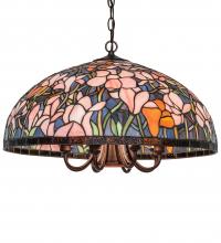 Meyda Blue 246068 - 22&#34; Wide Tiffany Magnolia Pendant
