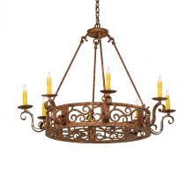Meyda Blue 246220 - 36&#34; Wide Delano 8 Light Chandelier